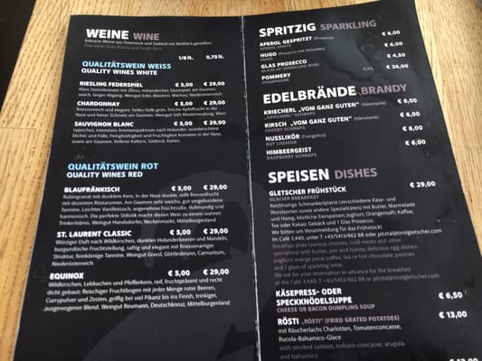 Menu photo 2 Café 3.440 St. Leonhard im Pitztal, 7
