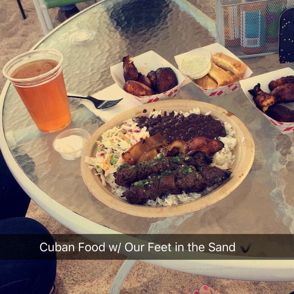 Bongos - Trinidad Steak w/ maduros and yucca fries (Snapchat) - Cuban Near Me - Seattle, Washington