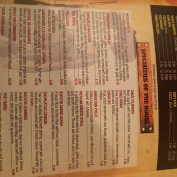 Burro Loco - Burro Loco's menu. I highly recommend the fish tacos. - Mexican Near Me - Anderson, Indiana