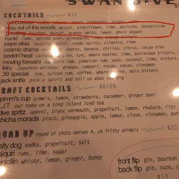 Swan Dive - Stay out of the woods cocktail I ordered - Pizza Near Me - Rochester, New York Swan Dive - Stay out of the woods cocktail I ordered - Pizza Near Me - Rochester, New York
