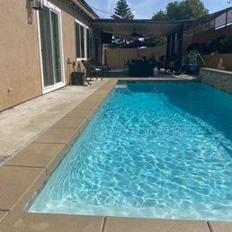 This is the finished product around my pool