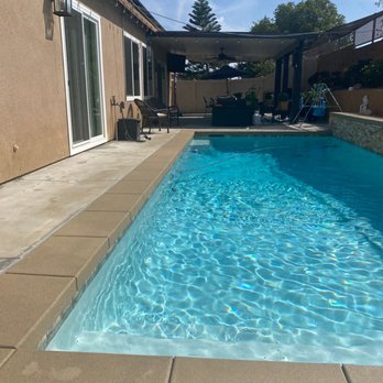 Aquatic Horizon Pools and Spas - This is the finished product around my pool - Pool & Hot Tub Service Near Me