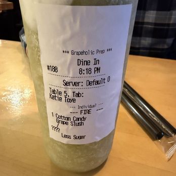 Grapeholic - Cotton Candy Grape Slush / 青提满杯 - Coffee & Tea Near Me - Millbrae, California