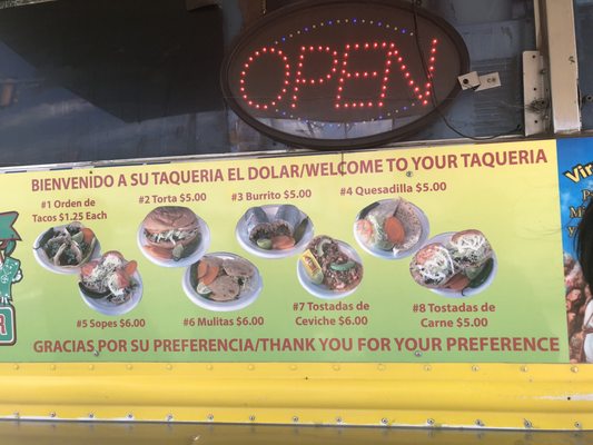 Menu photo 1 Taqueria El Dolar Oklahoma City, OK