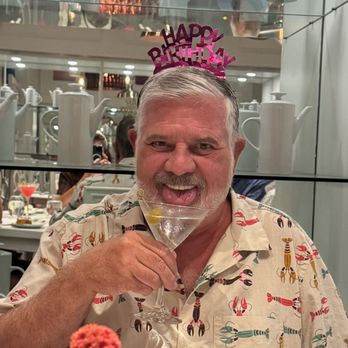 Eight4Nine - The birthday boy, me, enjoys a vodka martini. - New American Near Me - Palm Springs, California