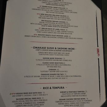 Eiko's Napa - Menu April 2026 - Sushi Bars Near Me - Napa, California