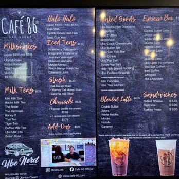 Cafe 86 - Menu - Desserts Near Me - Tustin, California Cafe 86 - Menu - Desserts Near Me - Tustin, California