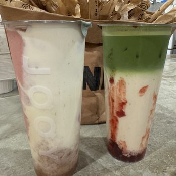 JOOY Tea Shoppe - Strawberry Matcha Latte - Bubble Tea Near Me - New York, New York JOOY Tea Shoppe - Strawberry Matcha Latte - Bubble Tea Near Me - New York, New York