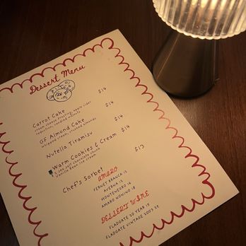 LIA - Dessert Menu - Tapas/Small Plates Near Me - Chicago, Illinois