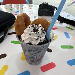 Double Donut Loaded Ice Cream Cup