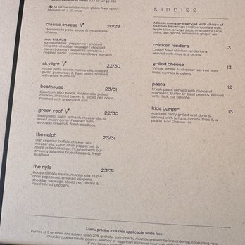 Generations - Menu - New American Near Me - Lake Placid, New York