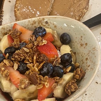 First Watch - Chia yogurt with peanut butter toast - Breakfast & Brunch Near Me - Cary, North Carolina First Watch - Chia yogurt with peanut butter toast - Breakfast & Brunch Near Me - Cary, North Carolina