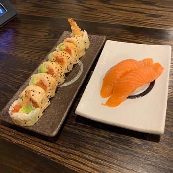Rocket Sushi - Crunch roll and salmon nigiri - Sushi Bars Near Me - San Francisco, California Rocket Sushi - Crunch roll and salmon nigiri - Sushi Bars Near Me - San Francisco, California