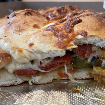 Elm Hill Pizza - Calzone - inside view - Pizza Near Me - Newington, Connecticut