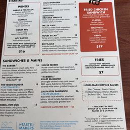 Food menu Food menu