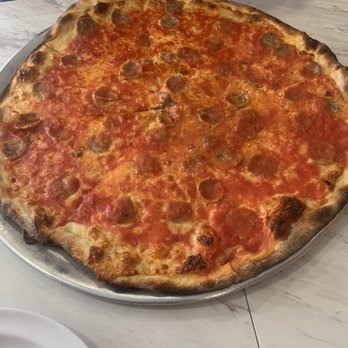 Johnny's Pizzeria - Large pie with sausage - Pizza Near Me - Mount Vernon, New York