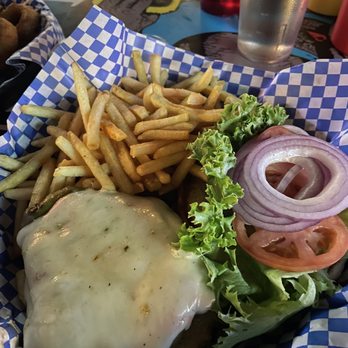 Bulldog Saloon - Hot pepper cheeseburger with fries - Burgers Near Me - Whitefish, Montana Bulldog Saloon - Hot pepper cheeseburger with fries - Burgers Near Me - Whitefish, Montana