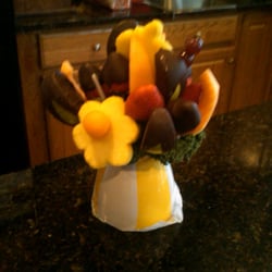Edible Arrangements - Edible Arrangement after taste testing several pieces!