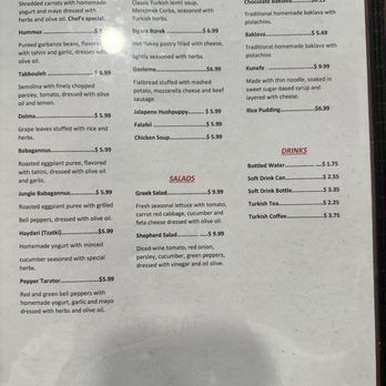 Istanbul Restaurant - Menu - Mediterranean Near Me - Morgantown, West Virginia