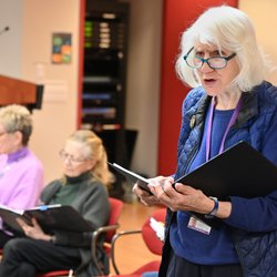 Quest Lifelong Learning Community - Rehearsing. Photos: Carl Glassman/Tribeca Trib