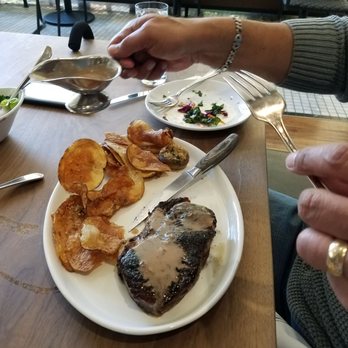 Echo & Rig - New York strip steak with freshly made Kettle potato chips  - Absolutely delicious** - Steakhouses Near Me - Sacramento, California