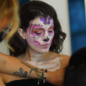 Platinum Salon & Spa - Day of the death make up. By Alejandra - Hair Salons Near Me - Riverside, California Platinum Salon & Spa - Day of the death make up. By Alejandra - Hair Salons Near Me - Riverside, California