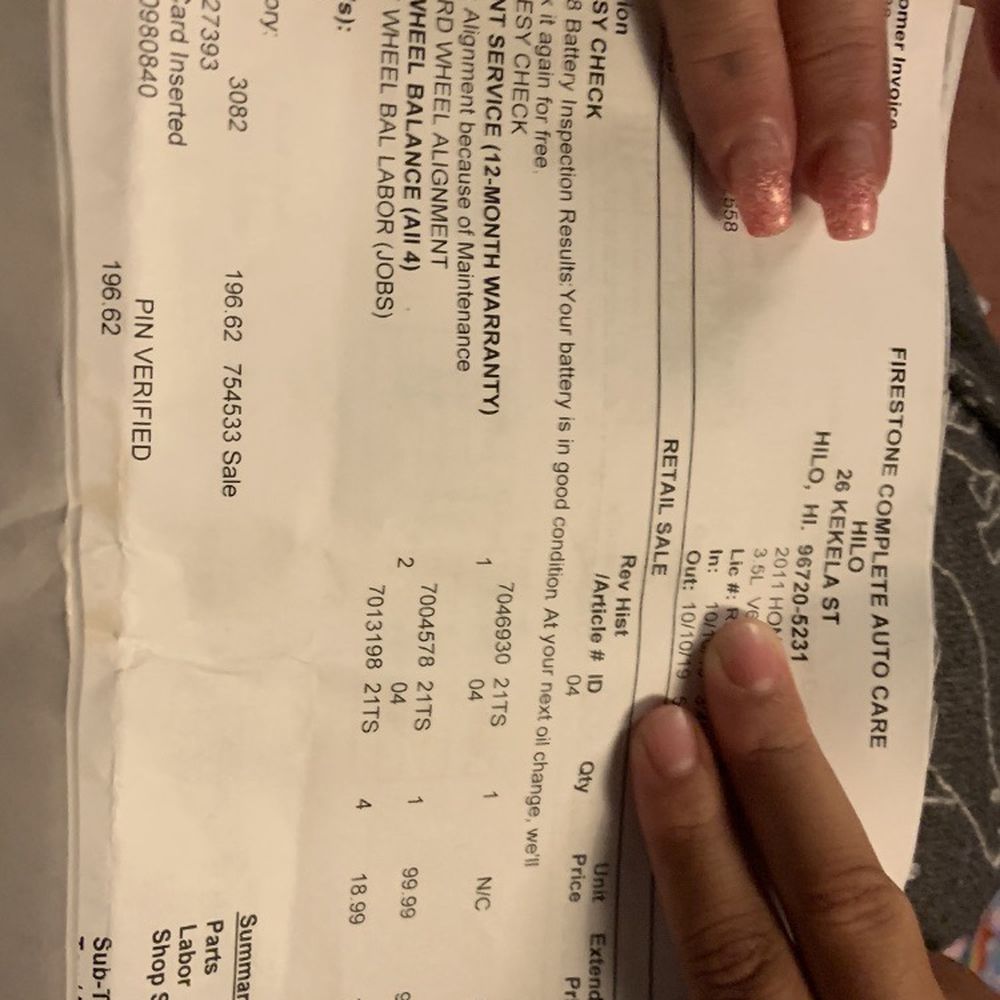 Proof I was there, I paid, no parts were purchased and I got ripped off. Proof I was there, I paid, no parts were purchased and I got ripped off.