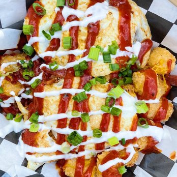 Unleashed Hounds and Hops - Loaded breakfast tots - Bars Near Me - Minneapolis, Minnesota Unleashed Hounds and Hops - Loaded breakfast tots - Bars Near Me - Minneapolis, Minnesota
