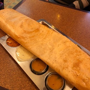 Karaikudi - Disappointed with the large dosa we ordered. We usually love coming here for this, but this time it was small, flat and weird texture. - Indian Near Me - Scarborough, Ontario Karaikudi - Disappointed with the large dosa we ordered. We usually love coming here for this, but this time it was small, flat and weird texture. - Indian Near Me - Scarborough, Ontario
