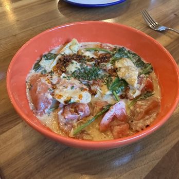 Jeju Kitchen - Chili crunch artichoke ravioli - Korean Near Me - Carmel-by-the-Sea, California Jeju Kitchen - Chili crunch artichoke ravioli - Korean Near Me - Carmel-by-the-Sea, California