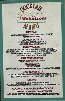 Menu photo 1 The Waterfront Daphne, AL Menu photo 1 The Waterfront Daphne, AL