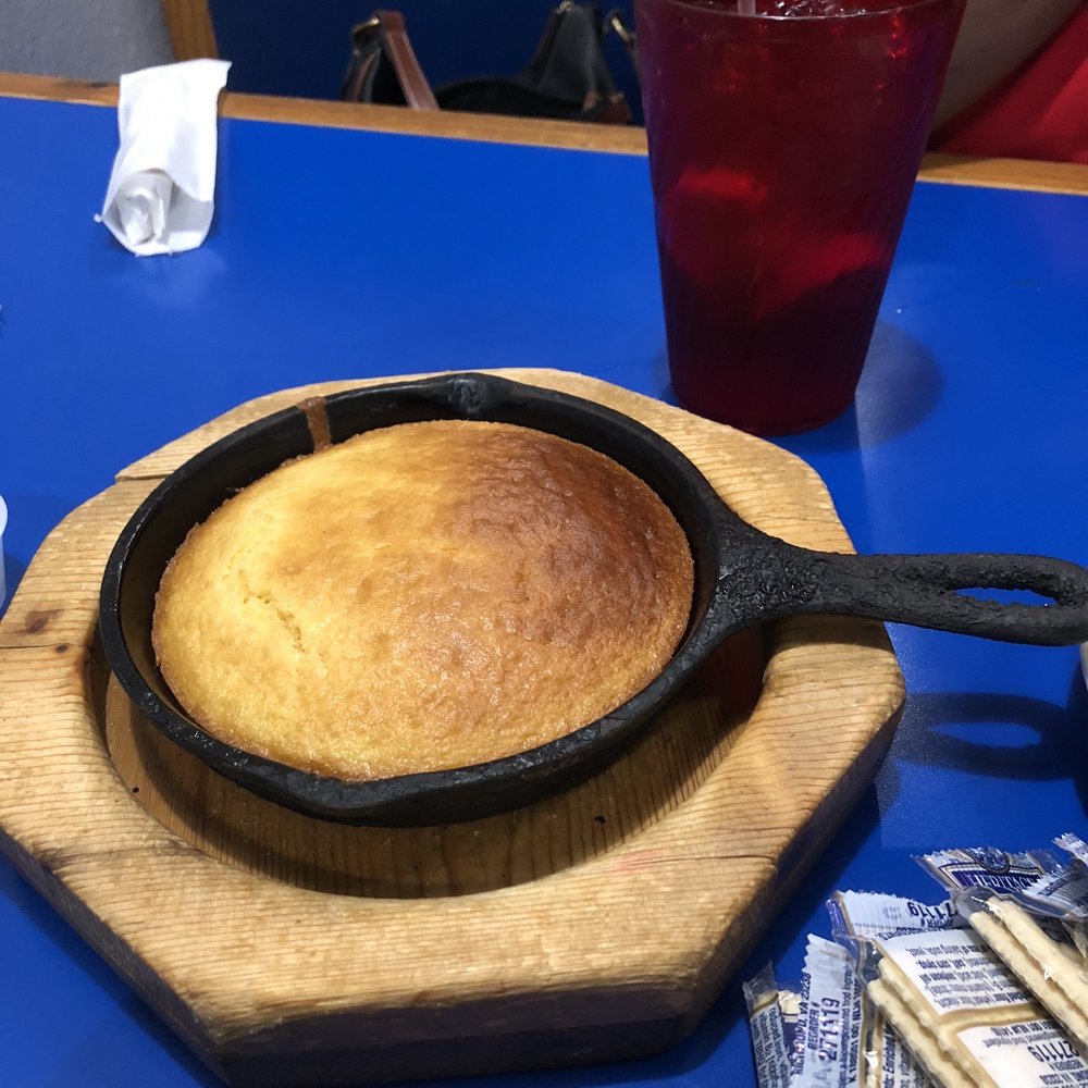 Humble City Cafe - Complimentary cornbread - American Near Me - Humble, Texas