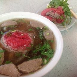 No 15 Raw Beef and Beef Balls Pho.. Tons of beef for a small noodle..