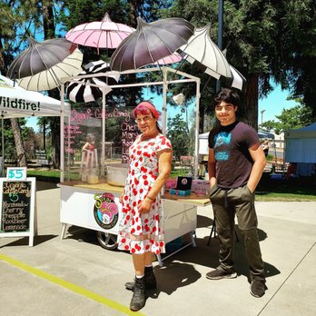 SPUN Organic Cotton Candy - Getting ready for the crowds in Paradise, Ca at the Gold Nuggets Days fair.  Summer 2021 - Food Stands Near Me