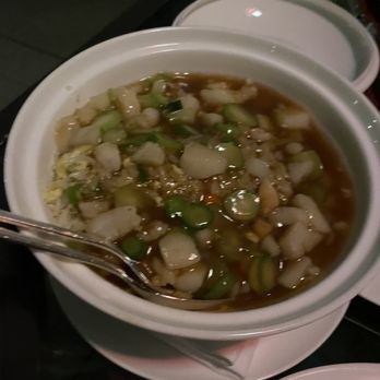 Shanghai Terrace - Seafood Fried Rice in Abalone Sauce - Chinese Near Me - Chicago, Illinois Shanghai Terrace - Seafood Fried Rice in Abalone Sauce - Chinese Near Me - Chicago, Illinois