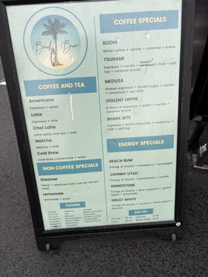 Menu photo 1 Beach Bum Coffee Virginia Beach, VA