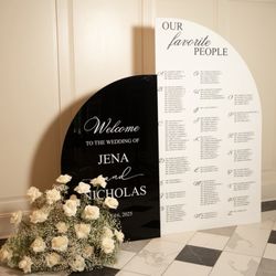 Kismet Details - Welcome sign/seating chart