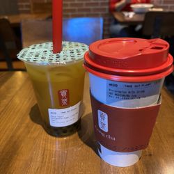 Gong Cha - Mango Yogurt, Wintermelon Milk Drink