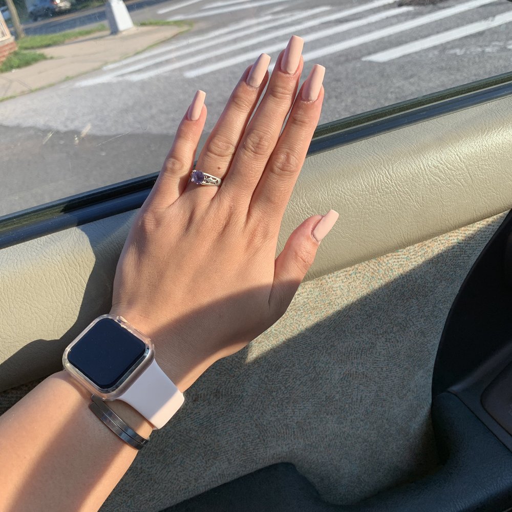 Acrylic tips done by Tracy