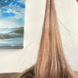 146 East Salon - Pink strands of hair