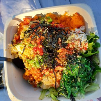 Poki Poki - Westminster - What a delicious poke bowl ! I ordered mild but it's spicier than I think. - Poke Near Me - Westminster, California