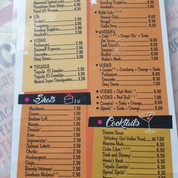 Wowsville - Menu - Pubs Near Me - Berlin, BE