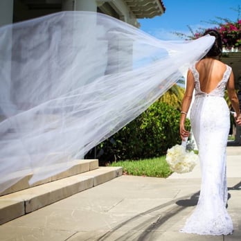 Viero Bridal - My Rikki Dalal dress and my custom Viero Bridal cathedral veil. - Bridal Near Me - Chicago, Illinois Viero Bridal - My Rikki Dalal dress and my custom Viero Bridal cathedral veil. - Bridal Near Me - Chicago, Illinois