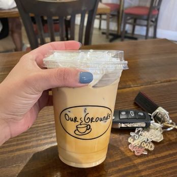 Our Grounds - Vanilla iced latte w whip cream - Coffee & Tea Near Me - Miami, Florida