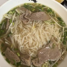 Pho tai bo vien w/ regular noodles Pho tai bo vien w/ regular noodles
