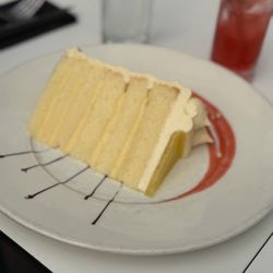 Slice of Lemon Chiffon Cake
