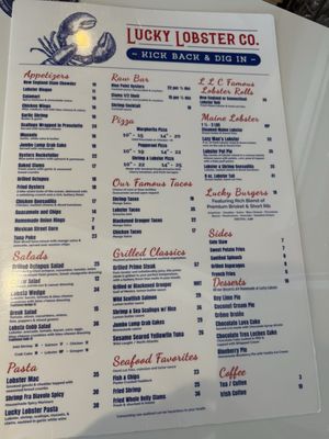 Menu photo 1 Lucky Lobster Co Dunedin, FL