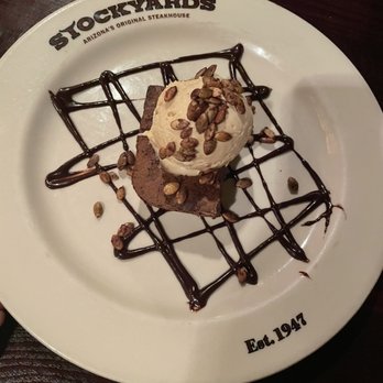 Stockyards Restaurant - Ancho Chile Brownie - Steakhouses Near Me - Phoenix, Arizona Stockyards Restaurant - Ancho Chile Brownie - Steakhouses Near Me - Phoenix, Arizona