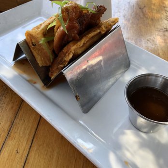 The Clever Koi - Chicken and Waffle Steamed Bun - Asian Fusion Near Me - Phoenix, Arizona The Clever Koi - Chicken and Waffle Steamed Bun - Asian Fusion Near Me - Phoenix, Arizona