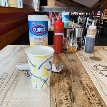 Sizzling Lunch - There's Clorox wipes on every table - Steakhouses Near Me - Cupertino, California Sizzling Lunch - There's Clorox wipes on every table - Steakhouses Near Me - Cupertino, California